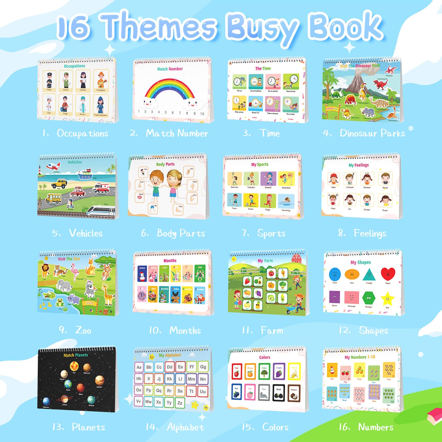 ROATEE Busy Book for Toddlers